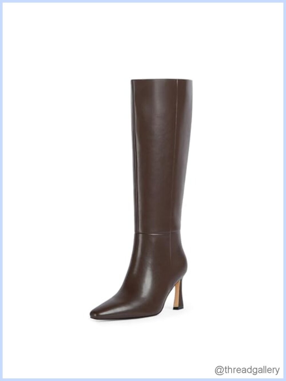Women's Knee High Stiletto Heel Square Toe Tall Boots Pointed Toe